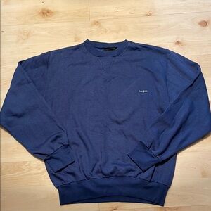 Vintage “bon jour.” Navy Crewneck Sweatshirt  
Sweater EUC!